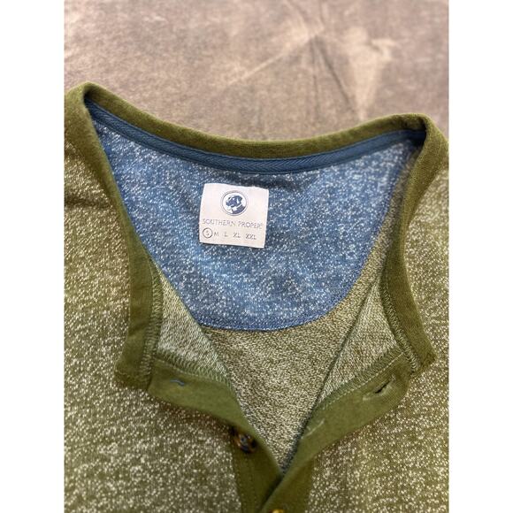 Southern Proper Green Long Sleeve‎ Shirt Small pullover - Picture 5 of 7